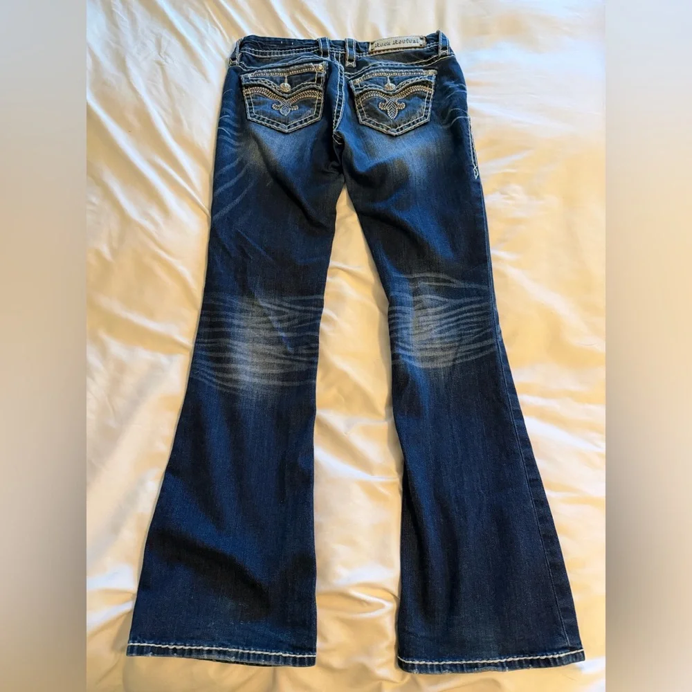 Rock Revival Women’s Dark Wash Bootcut Jeans Rosalin - Picture 8 of 9